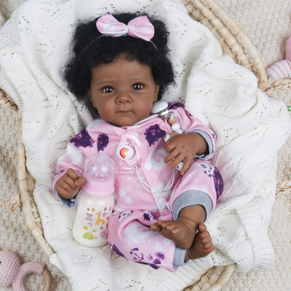 WOOROY hand-rooted hair detail enhances lifelike charm during gentle play.