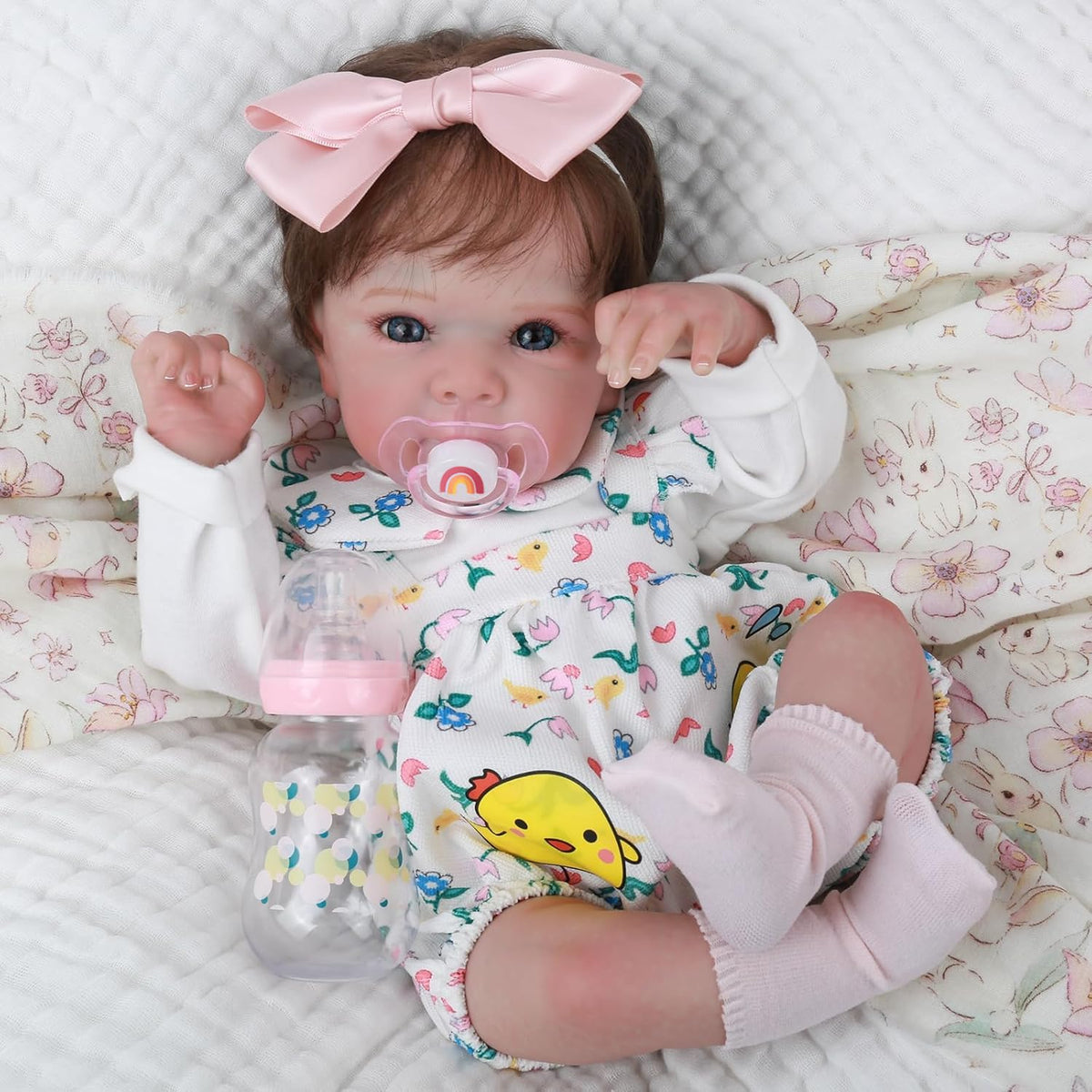 WOOROY 18-inch lifelike reborn doll with weighted body for realistic posing