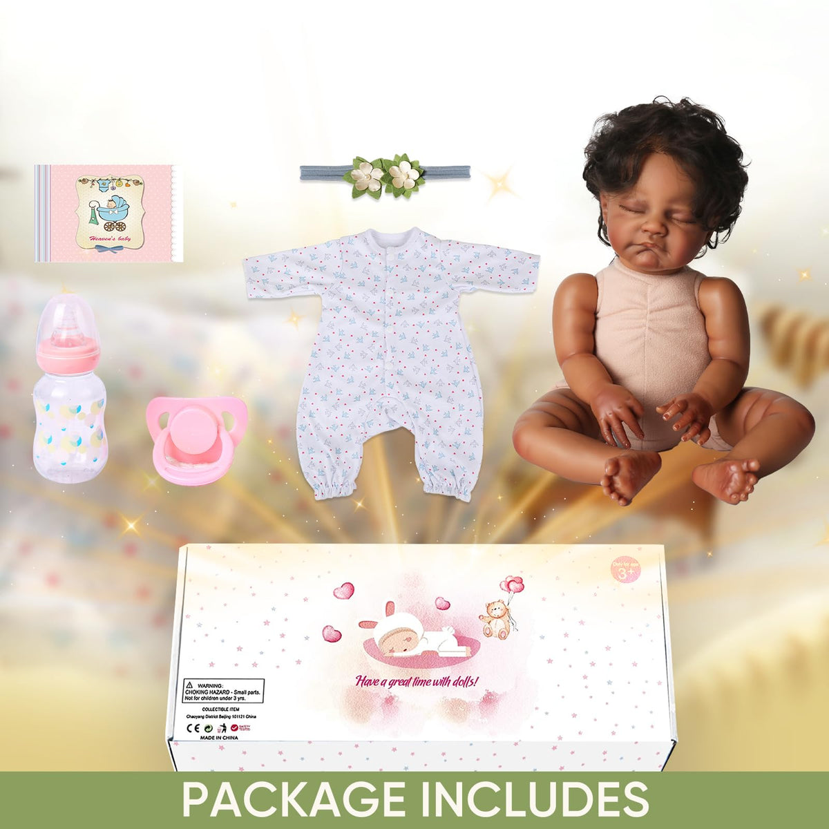 WOOROY fits newborn or preemie outfits for versatile dressing at 20 inches.