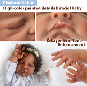 WOOROY realistic skin tone and texture invite gentle cuddling and care.