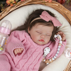 WOOROY Realistic Reborn Doll 18in wrinkled feet and nails with authentic detail.