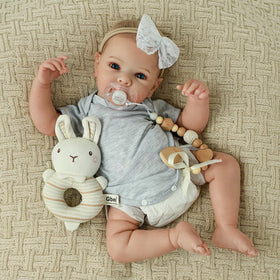 WOOROY 20inch reborn doll warm expression ideal for imaginative caregiving.