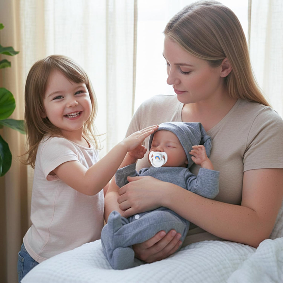 WOOROY feeding bottle and diaper support interactive care moments.