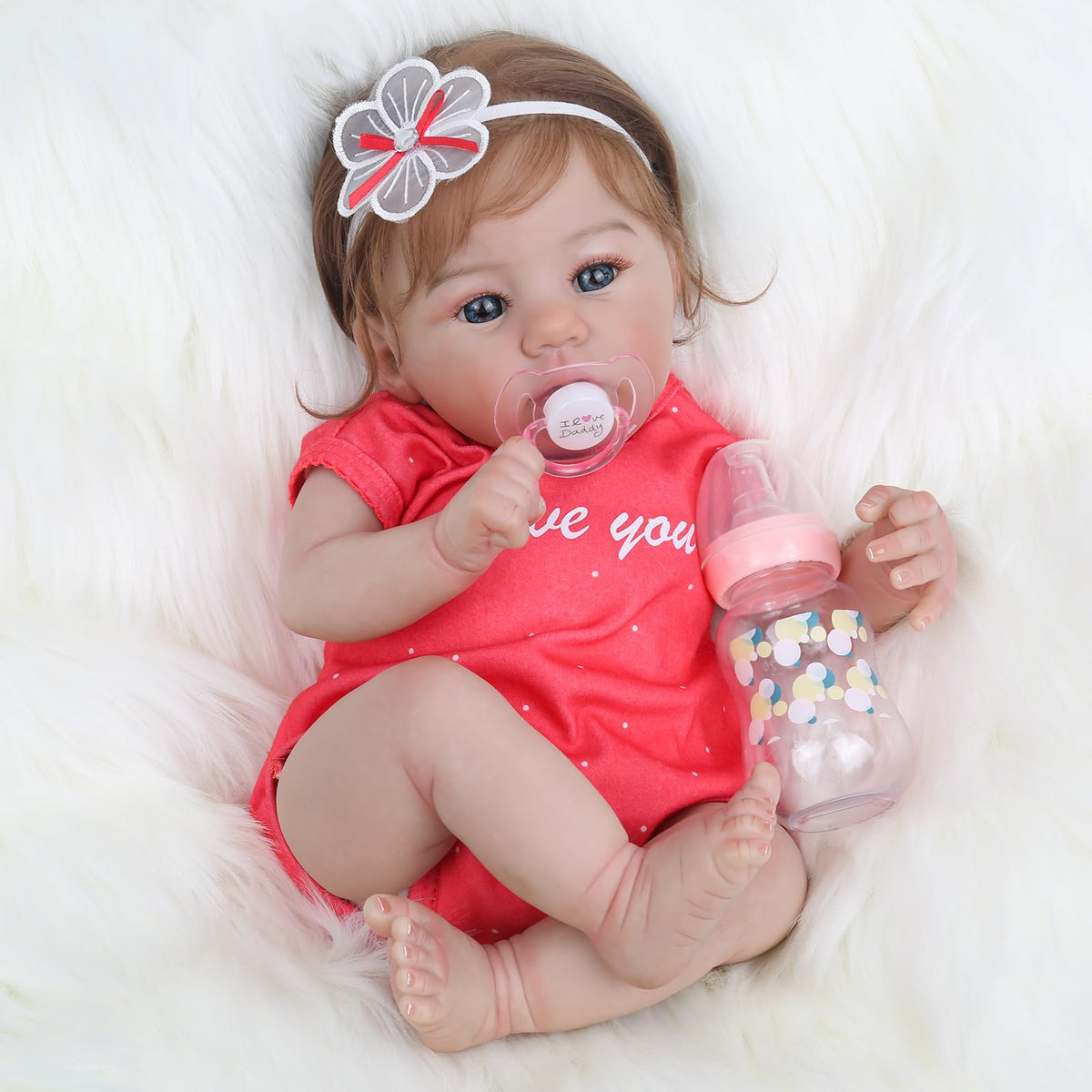 WOOROY Realistic Reborn Doll 18-inch full body for lifelike cuddles.