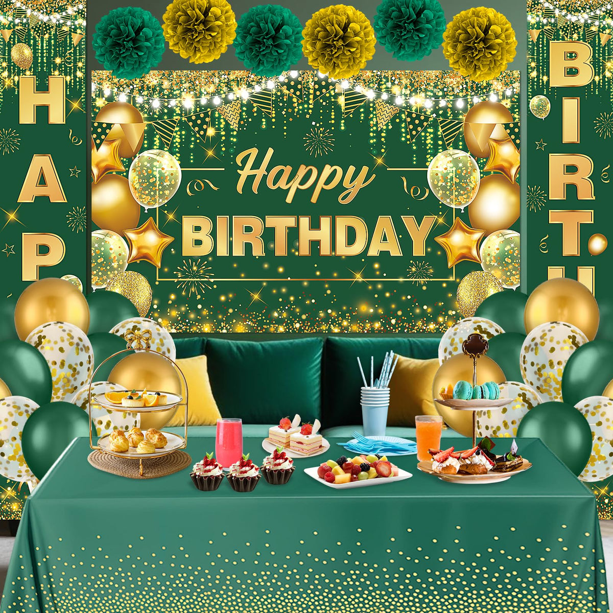 Woosytoo emerald green balloons 10inch for a lush, elegant balloon garland.