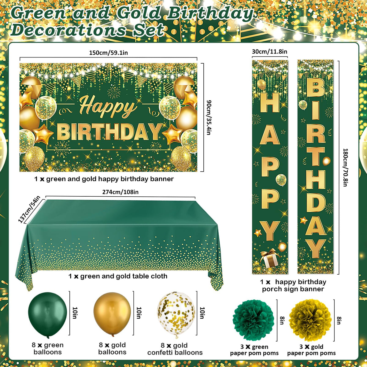 Woosytoo emerald green tablecloth creates a chic base for table styling.