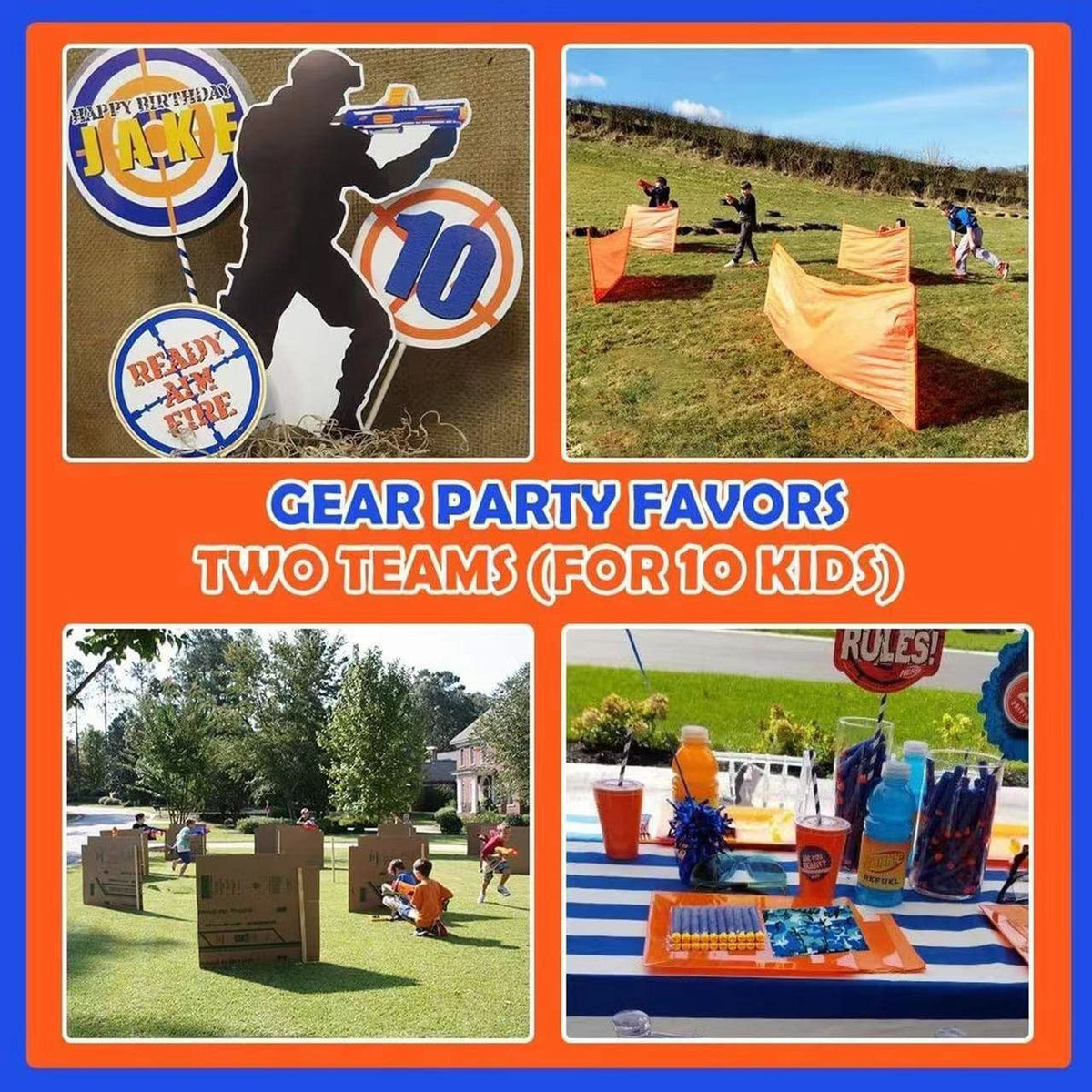 Wordot kids nerf party pack prepares a complete playtime kit for celebrations.