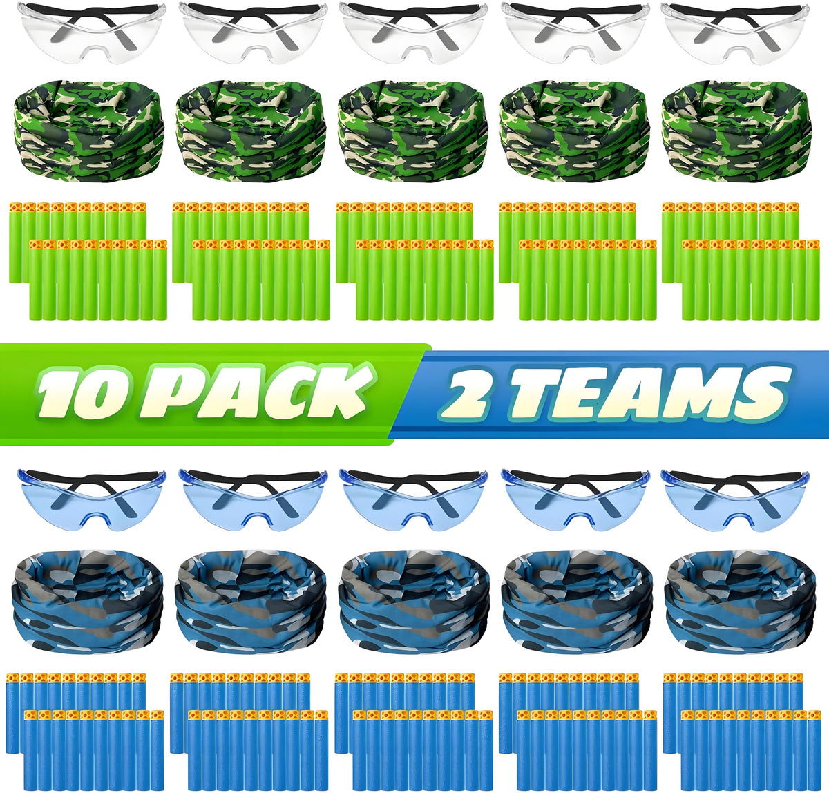 Wordot Nerf party face mask for two-team fun and safe play.