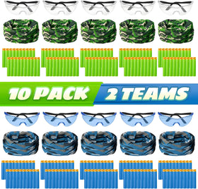 Wordot Nerf party face mask for two-team fun and safe play.