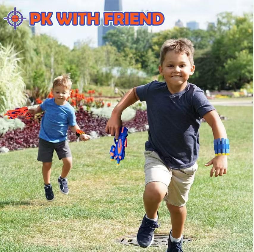 Wordot blaster set supports safe, supervised, social play experiences.