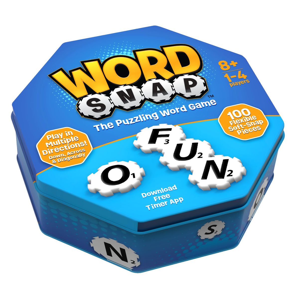 WordSnap soft snap tiles close-up highlighting durable, large letters for easy word building.