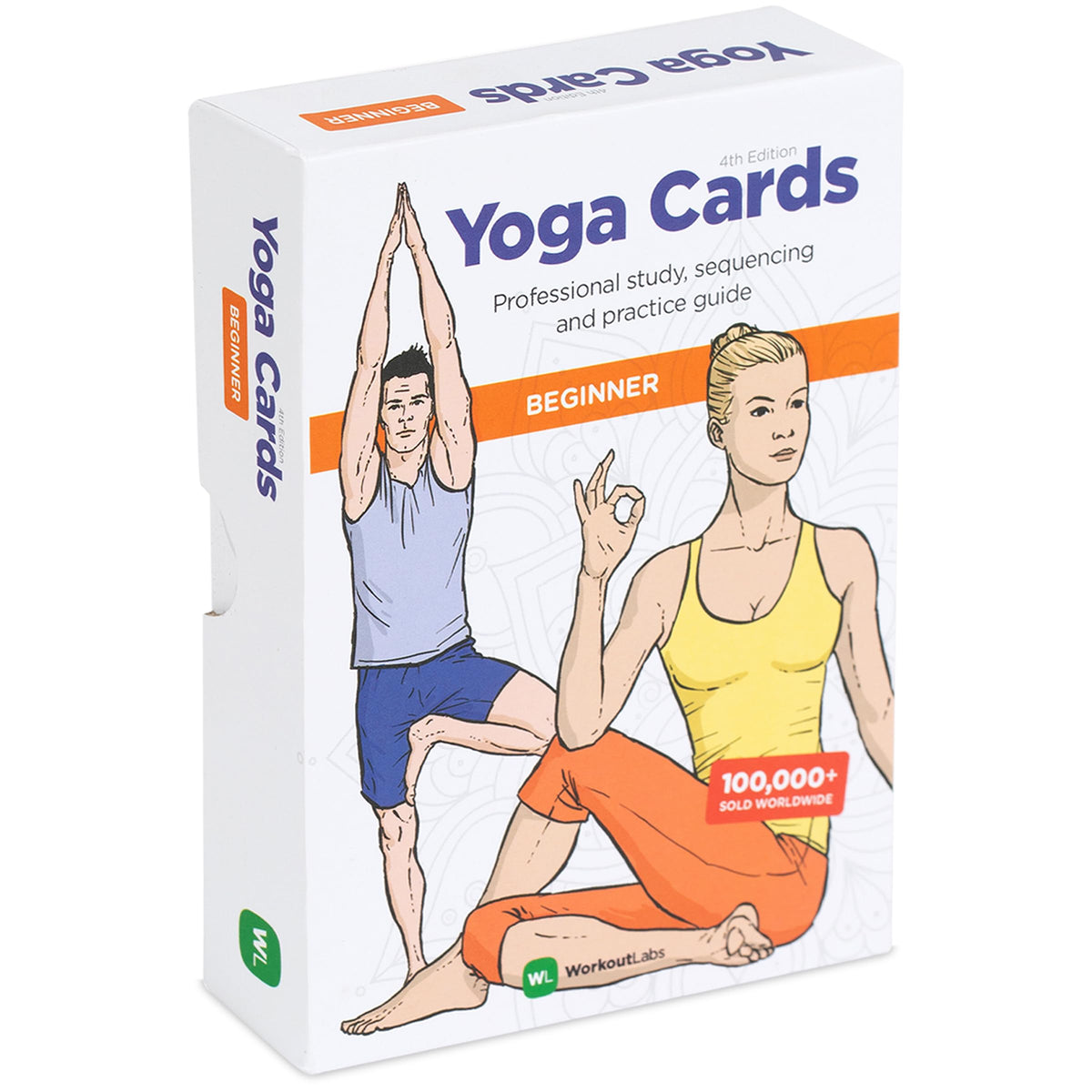 WorkoutLabs Yoga Cards beginner poses: clear illustrations for safe, guided practice.