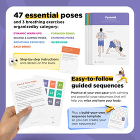 WorkoutLabs Yoga Cards meditation guide: supports mindful breaks during routines.