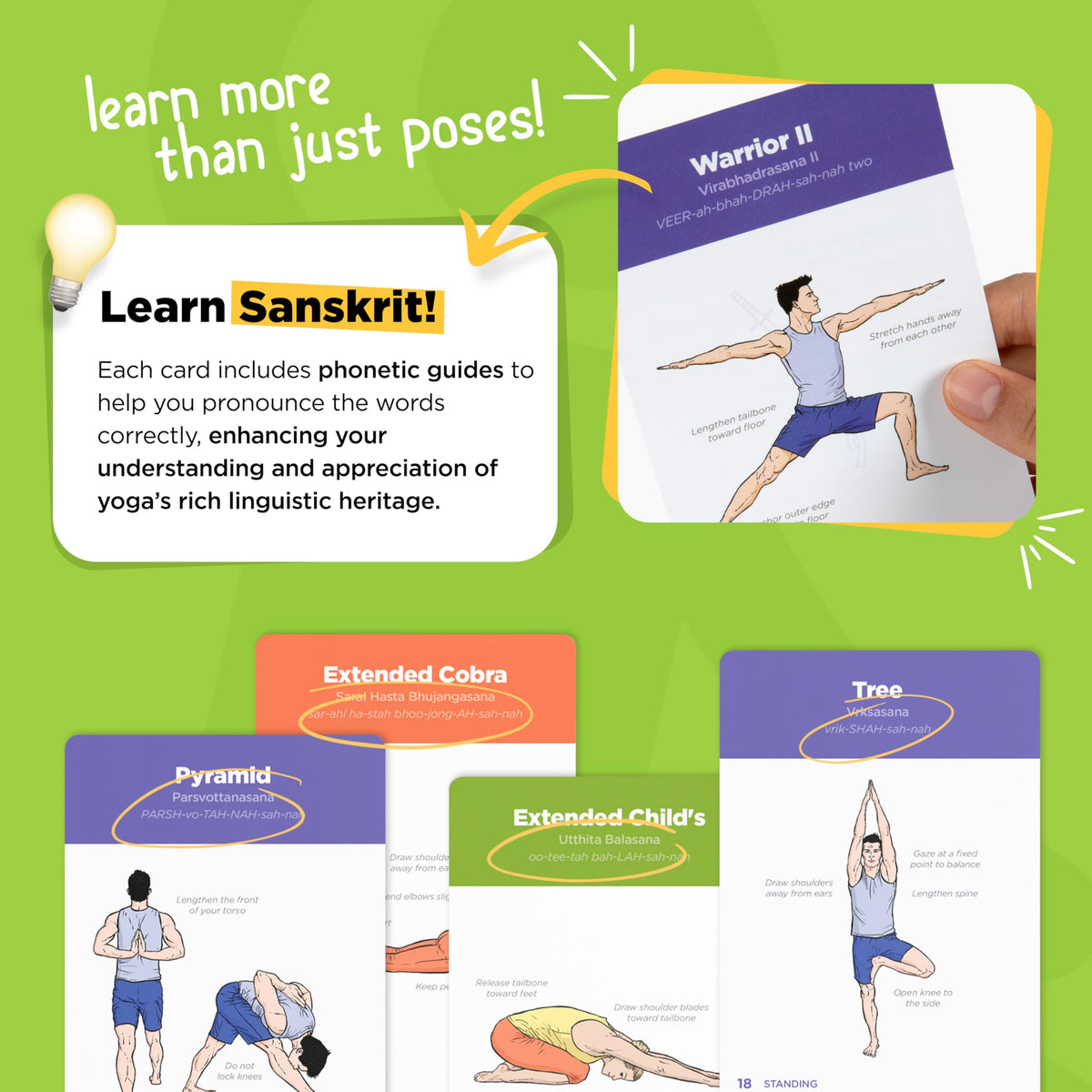 WorkoutLabs Yoga Cards pose instruction details: alignment tips, modifications, safety reminders.