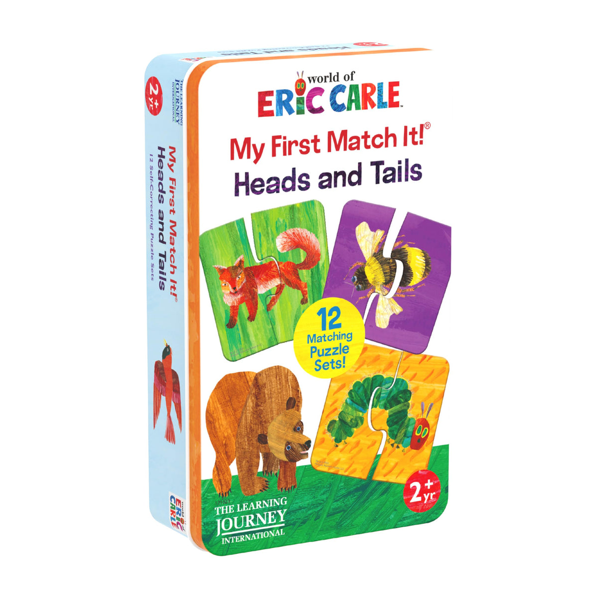 The Learning Journey World of Eric Carle heads and tails puzzle cards support early matching skills.