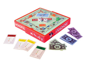 World's Smallest Scrabble magnetic tiles showing full gameplay in a palm-size kit.