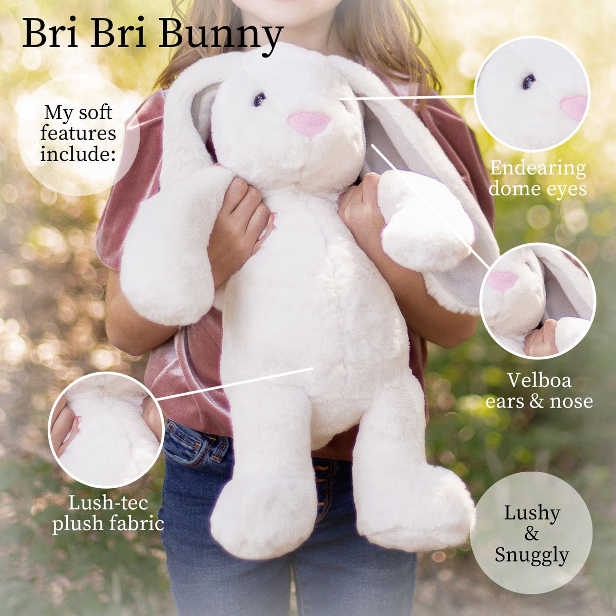 World's Softest BriBri Bunny soft fur texture ideal for bedtime soothing