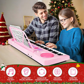 WOSTOO portable digital piano on a stand for easy play anywhere
