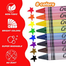 WOSWEL easy-grip crayons held by small hands during art time