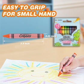 WOSWEL jumbo crayons designed for large hands improving grip during coloring sessions.