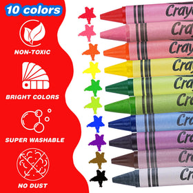WOSWEL non-toxic crayons keep little artists safe during art time.