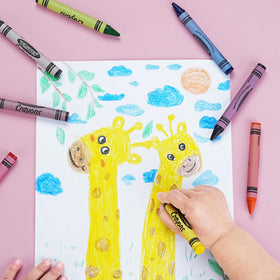 WOSWEL washable crayons cleaning up from surfaces and fabrics