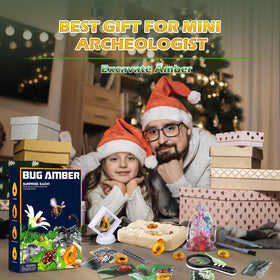 Woumserta Amber Dig Kit is a gift for ages 6+.