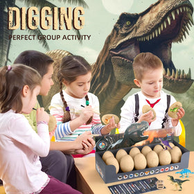 Golden eggs in the kit conceal a variety of dinos