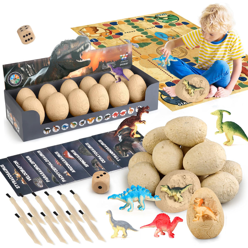 Woumserta Easter eggs dig kit ready for hands-on dinosaur discovery