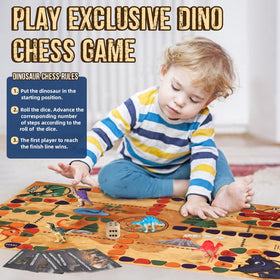 Information cards provide bite-sized dino facts during play