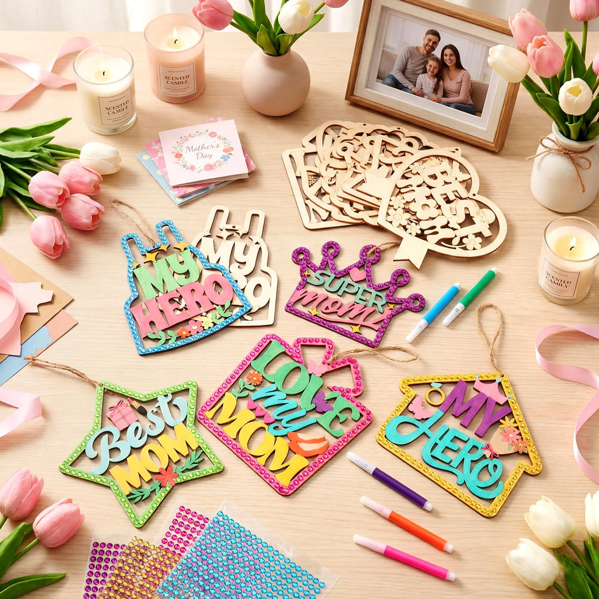 Wovnet Mother’s Day color pens for vibrant ornament customization
