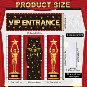WovWeave VIP Entrance center panel with gold accents creates a glamorous backdrop