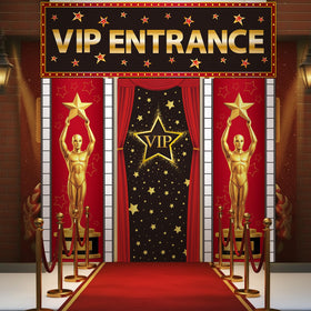 WovWeave VIP Entrance door setup shows complete, reusable decoration kit