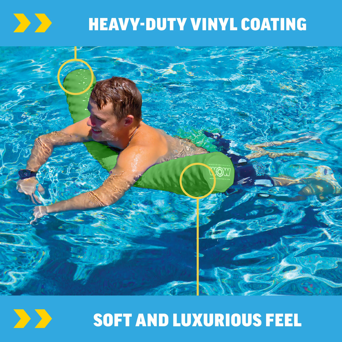 WOW Sports 46-inch foam noodle offers strong buoyancy for adults and kids