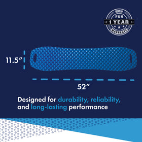 WOW Sports 52-inch flat plank noodle enables full-body flotation and water exercise.