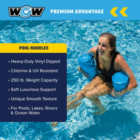 WOW Sports jumbo noodle ideal for water games and lounging