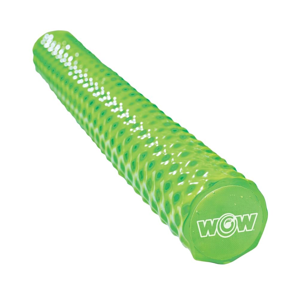 WOW Sports vinyl-coated foam pool noodle lime green 46 inches for buoyant pool fun