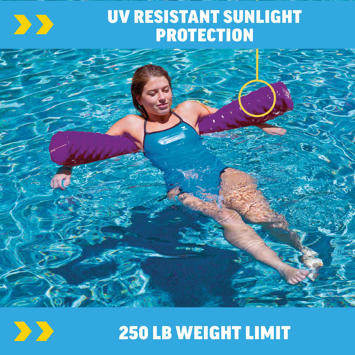 46-inch WOW Sports noodle suitable for kids and adults in calm waters
