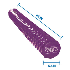 Purple WOW Sports noodle shows a wide surface for relaxed floating