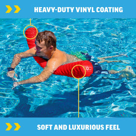 WOW Sports vinyl-coated foam resists pool chemicals and sun exposure