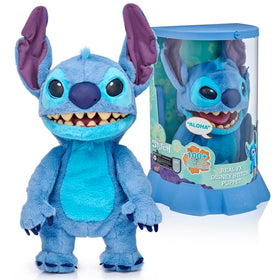Disney Stitch Puppetronic front view by WOW! STUFF, a bold 18-inch interactive figure for imaginative play