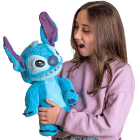 Soft plush look of Stitch Puppetronic, ideal for hugs and display
