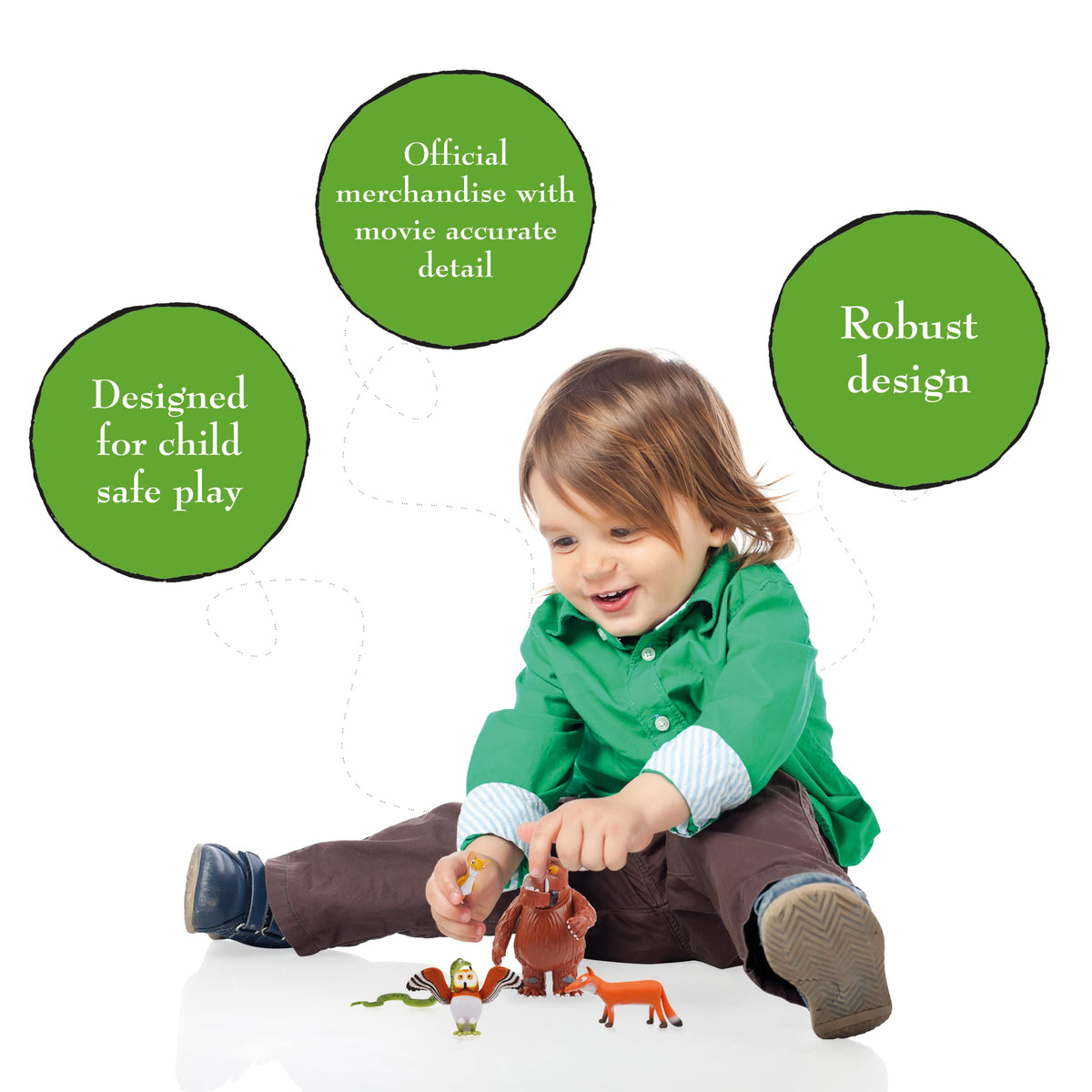 WOW! STUFF Gruffalo poster enhances display and keeps artwork collected.