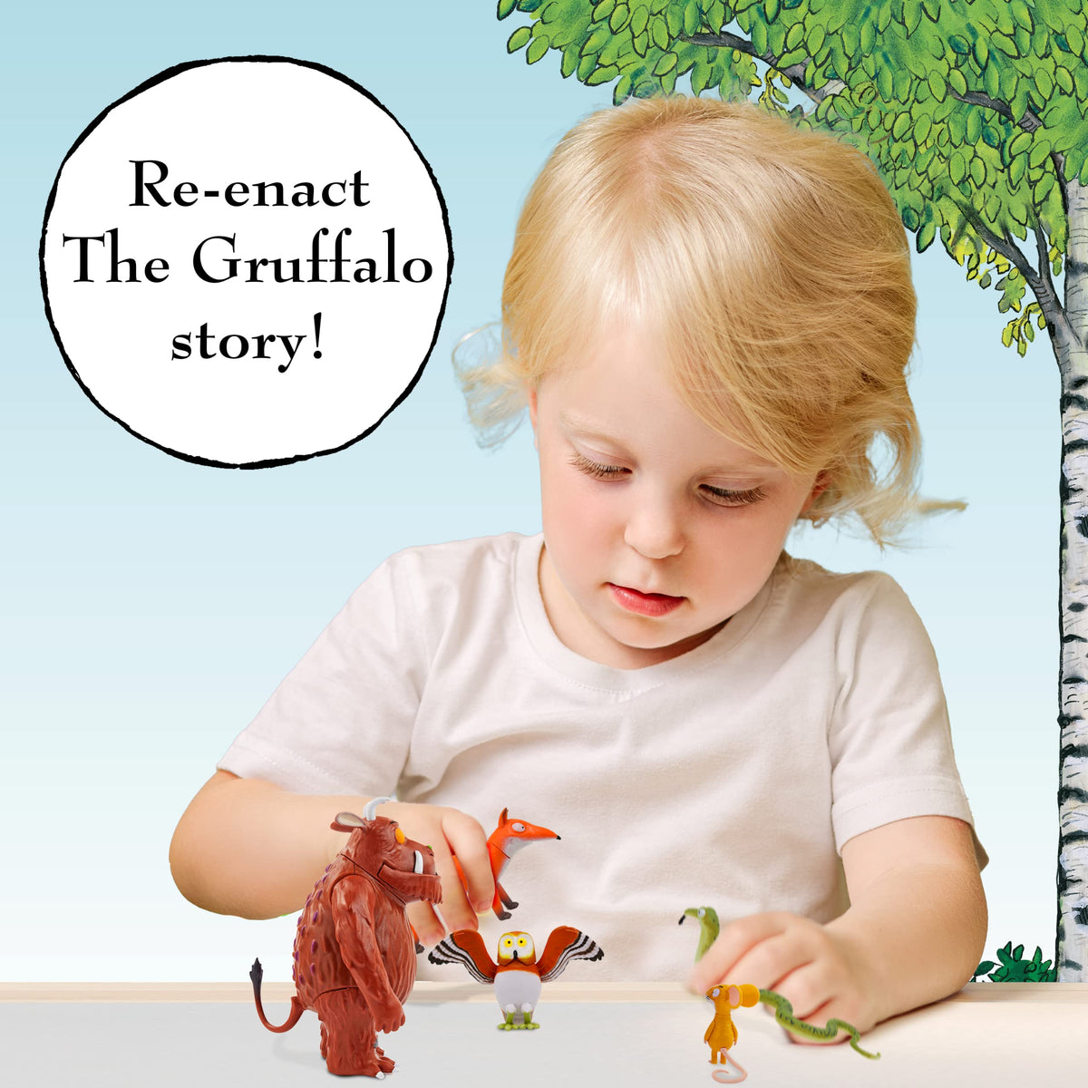 WOW! STUFF Owl figure helps kids stage forest encounters with friendly detail.