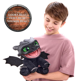 WOW! STUFF Toothless Puppetronic encourages imaginative play and storytelling during pretend adventures.