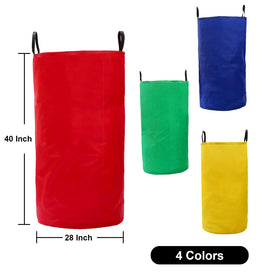 Wowagoga colorful sack bags set of 4 ready for family-friendly garden games.