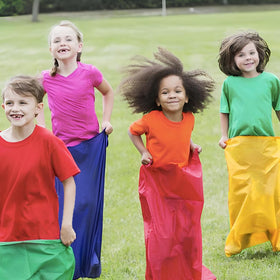 Wowagoga sack race bags are easy to fold and store after outdoor events.