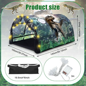 Wowangce Dinosaur Bed Tent assembly demonstrates easy setup for quick playtime