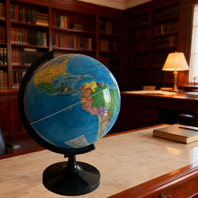 WOWESOTICA World Globe abs-plastic build offers durability and vibrant colors for daily learning