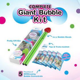 WOWMAZING bubble concentrate 5-pack enables big bubble creation